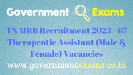 MRB Therapeutic Assistant Recruitment 2023