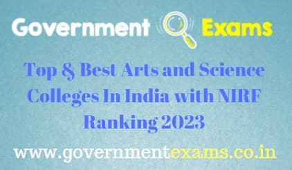 Top Arts and Science Colleges in India 2023 NIRF