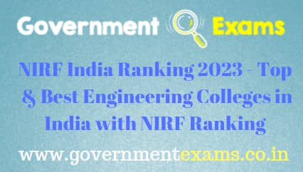 Top Engineering Colleges in India NIRF Ranking 2023