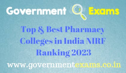 Top Pharmacy Colleges in India NIRF Ranking 2023