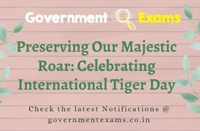International Tiger Day 29 July