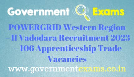 POWERGRID Vadodara Apprentices Recruitment 2023