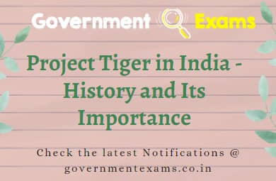 Project Tiger in India