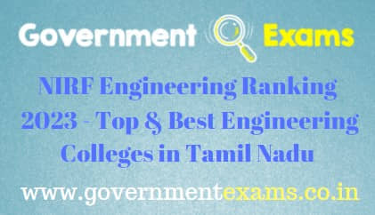Top Engineering Colleges in Tamilnadu NIRF Ranking