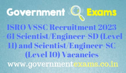 VSSC Scientist Engineer Recruitment 2023