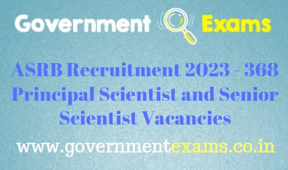 ASRB Principal and Senior Scientist Recruitment 2023