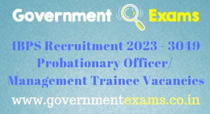IBPS Probationary Officer Recruitment 2023