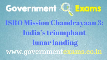 ISRO Mission Chandrayaan 3