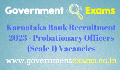 Karnataka Bank Officers Recruitment 2023