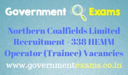 NCL HEMM Operator Trainee Recruitment 2023
