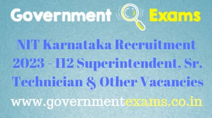NITK Surathkal Non-Teaching Recruitment 2023
