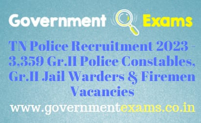 TNUSRB Police Constable Recruitment 2023