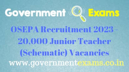 OSEPA Junior Teacher Recruitment 2023