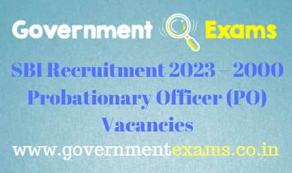 SBI Probationary Officers Recruitment 2023