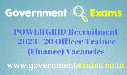 POWERGRID Officer Trainee Finance Recruitment 2023