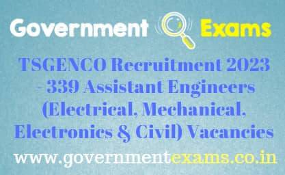 TSGENCO Assistant Engineer Recruitment 2023