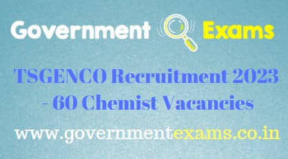 TSGENCO Chemist Recruitment 2023