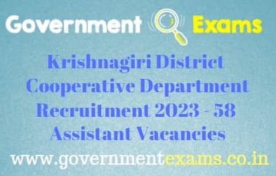 DRB Krishnagiri Assistant Recruitment 2023