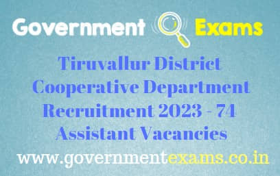 Tiruvallur District Cooperative Department Notification 2023