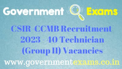 CSIR-CCMB Technician Recruitment 2023