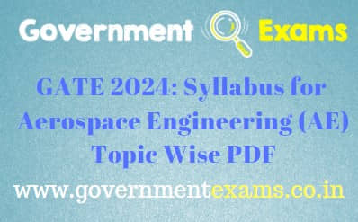 GATE Aerospace Engineering Syllabus 2024