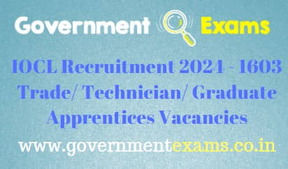 IOCL Trade Technician Graduate Apprentices Recruitment 2023