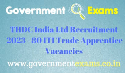 THDC India Limited Apprentice Recruitment 2023
