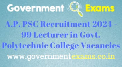APPSC Govt Polytechnic Lecturer Recruitment 2024
