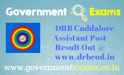 DRB Cuddalore Assistant Result Interview Hall Ticket