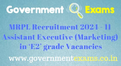 MRPL Assistant Executive Recruitment 2024