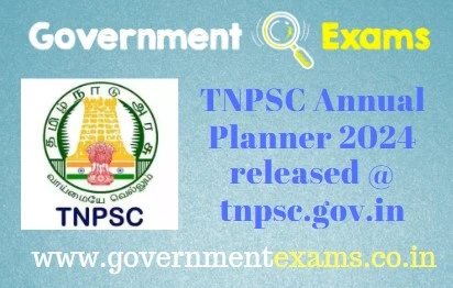 TNPSC Annual Planner 2024 PDF Download - Government Exams