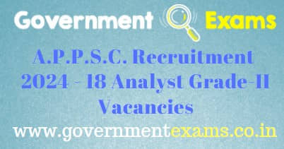 APPSC Analyst Grade-II Recruitment 2024