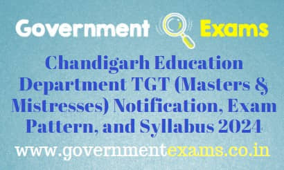 Chandigarh Education Department TGT Syllabus 2024