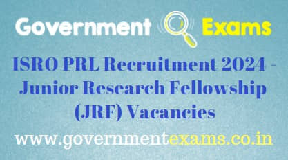 ISRO PRL JRF Recruitment 2024