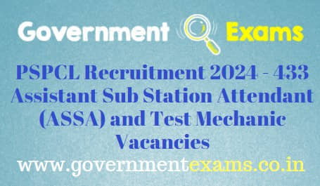 PSPCL ASSA Test Mechanic Recruitment 2024