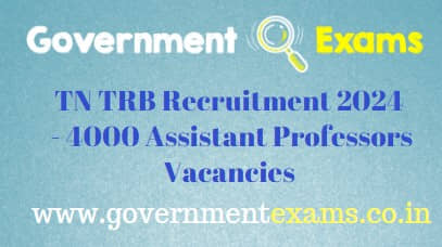 TRB Assistant Professors Recruitment 2024