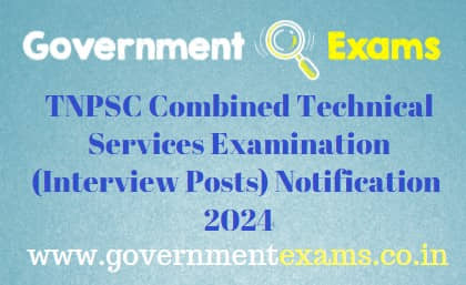 TNPSC Combined Technical Services Examination 2024