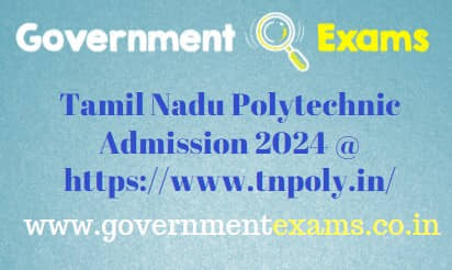 Tamilnadu Polytechnic Admission 2024