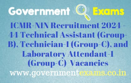 ICMR-NIN Hyderabad Recruitment 2024