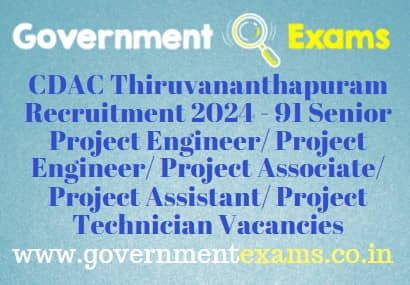 CDAC TVM Recruitment 2024