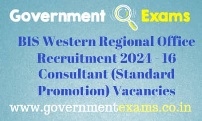 BIS WRO Consultant Recruitment 2024