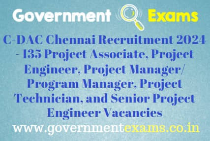 CDAC Chennai Recruitment 2024