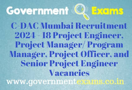 CDAC Mumbai Recruitment 2024