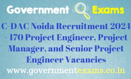 CDAC Noida Recruitment 2024