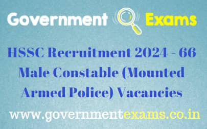 HSSC Male Constable Recruitment 2024