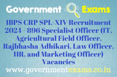 IBPS CRP Specialist Officers Recruitment 2024