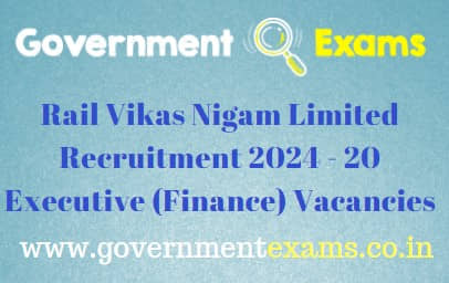 RVNL Executive Finance Recruitment 2024