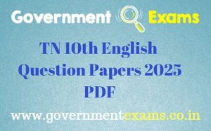 10th English Question Paper 2025