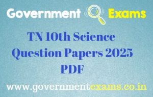 10th Science Question Paper 2025