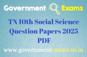 10th Social Science Question Paper 2025
